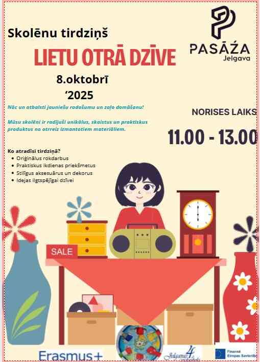 Erasmus tirdziņa afiša
